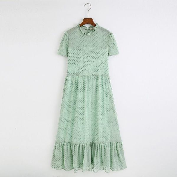 summer dress women 2020 new fashion o-neck short sleeve polka dot flocking modern lady pink black white dresses1, Black;gray
summer dress women 2020 new fashion o-neck short sleeve polka dot flocking modern lady pink black white dresses1, Black;gray