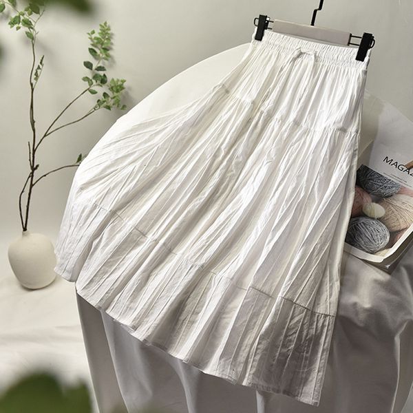 2021 new summer a-line cotton material stretch high waist women boho white skirt with lining faldas jupe femme saia fkdw, Black
2021 new summer a-line cotton material stretch high waist women boho white skirt with lining faldas jupe femme saia fkdw, Black