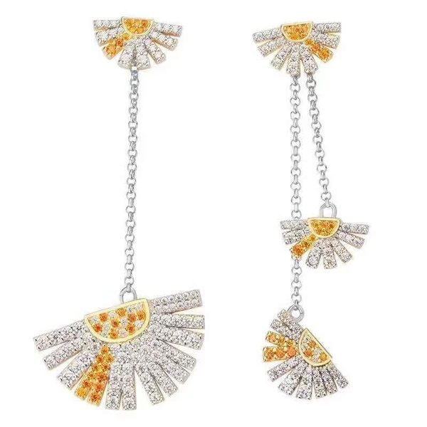 sljely fashion high-end 925 sterling silver asymmetric daisy petal long tassel ab earrings pave zirconia women brand jewelry
sljely fashion high-end 925 sterling silver asymmetric daisy petal long tassel ab earrings pave zirconia women brand jewelry