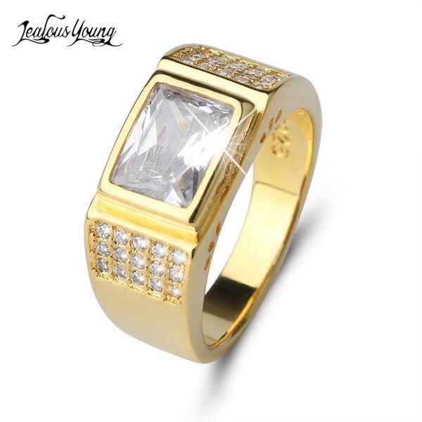 cluster rings square shape gold color titanium stainless steel men ring with zirconia vintage punk party jewelry gift anillos bague, Golden;silver
cluster rings square shape gold color titanium stainless steel men ring with zirconia vintage punk party jewelry gift anillos bague, Golden;silver