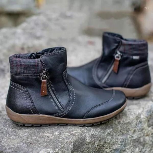 boots ankle for women shoes woman autumn winter flat low heels round toe lace up patchwork leather plus size 431, Black
boots ankle for women shoes woman autumn winter flat low heels round toe lace up patchwork leather plus size 431, Black