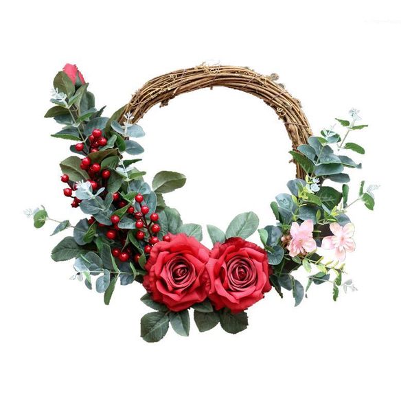 handmade simulation rose wreath door hanging wreath artificial flowers garland wedding party decor home wall decoration1
handmade simulation rose wreath door hanging wreath artificial flowers garland wedding party decor home wall decoration1