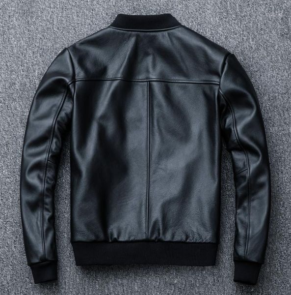 autumn genuine men spring real cow leather jackets vintage cowhide coat plus size motorcycle jacket casaco yy2841, Black
autumn genuine men spring real cow leather jackets vintage cowhide coat plus size motorcycle jacket casaco yy2841, Black