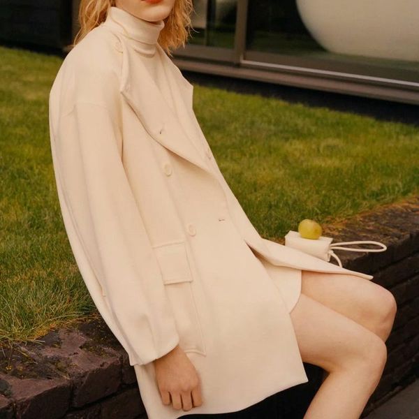 kumsvag 2021 autumn winter women warm wool outerwear double breasted pockets solid female wool & blends coats coats clothing, Black
kumsvag 2021 autumn winter women warm wool outerwear double breasted pockets solid female wool & blends coats coats clothing, Black