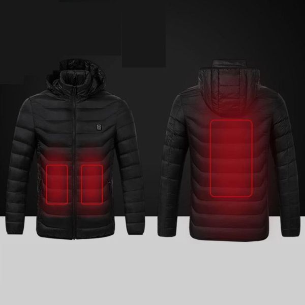 2021 universal winter electric heating hooded coat jacket temperature control usb abdomen back intelligent safety vest clothing, Blue;black 
2021 universal winter electric heating hooded coat jacket temperature control usb abdomen back intelligent safety vest clothing, Blue;black