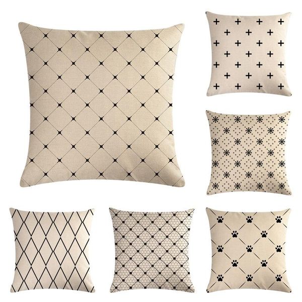 

lattice pattern geometry cushion cover home car decorative throw pillows new arrival funda cojines wave coussin custom almofada