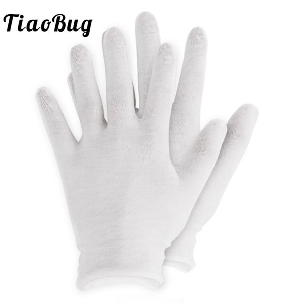 12 pairs white thin reusable elastic soft cotton gloves dry hands moisturizing cosmetic hand spa coin jewelry inspection glove, Blue;gray
12 pairs white thin reusable elastic soft cotton gloves dry hands moisturizing cosmetic hand spa coin jewelry inspection glove, Blue;gray