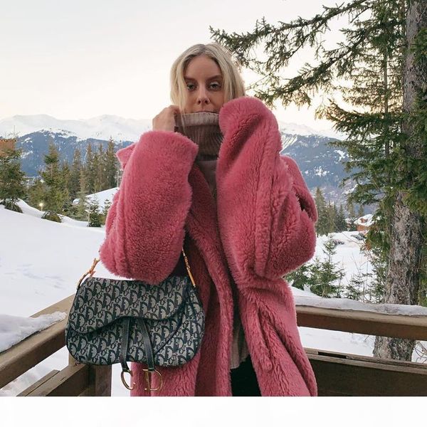 pink long teddy bear jacket coat women winter 2020 thick warm oversized chunky outerwear overcoat women faux lambswool fur coats t200915, Black
pink long teddy bear jacket coat women winter 2020 thick warm oversized chunky outerwear overcoat women faux lambswool fur coats t200915, Black