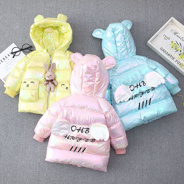 girl's jacket winter wear new children's thickened bright cotton padded coat 1 year old 3 foreign style female baby down, Blue;gray
girl's jacket winter wear new children's thickened bright cotton padded coat 1 year old 3 foreign style female baby down, Blue;gray