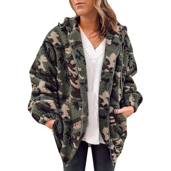 2020 fashion warm fleece jacket coat women vintage camouflage zipper hooded long sleeve thick jackets streetwear coats #1022, Black;brown
2020 fashion warm fleece jacket coat women vintage camouflage zipper hooded long sleeve thick jackets streetwear coats #1022, Black;brown