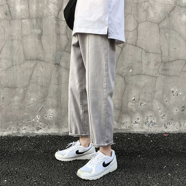 summer korean trend trousers casual solid color casual fashion brand ins pants men's fashion capris tapered pants 3gtkb, Blue
summer korean trend trousers casual solid color casual fashion brand ins pants men's fashion capris tapered pants 3gtkb, Blue