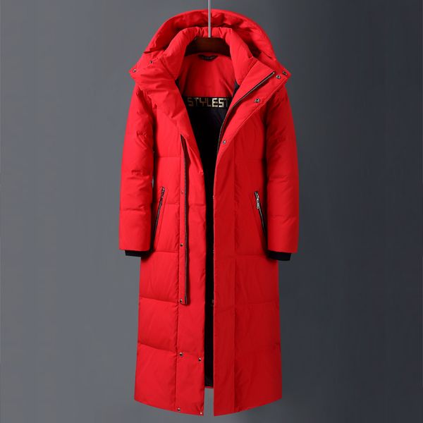 men's x-long white duck down jacket 2020 winter new over the knee thicken slim fit warm jackets and coats male brand clothing, Black
men's x-long white duck down jacket 2020 winter new over the knee thicken slim fit warm jackets and coats male brand clothing, Black