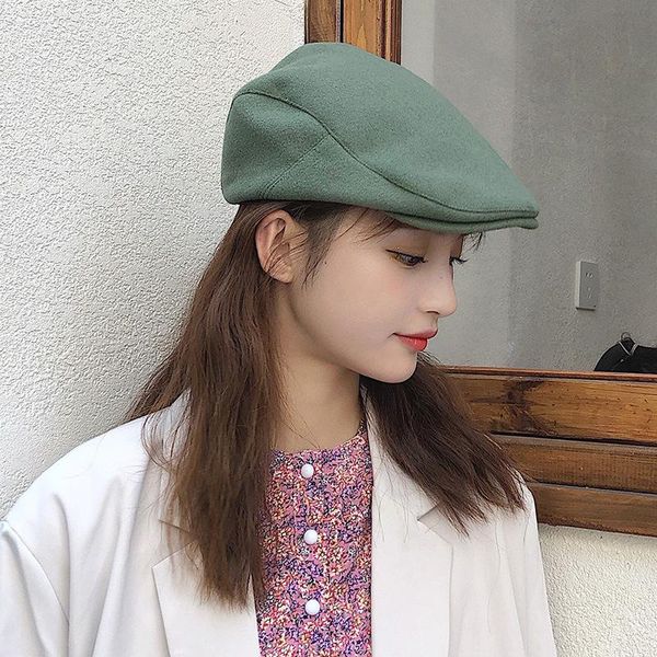 hat new female british retro newsboy hat woolen hats for women winter warm solid color beret painter casquette homme tourism, Blue;gray
hat new female british retro newsboy hat woolen hats for women winter warm solid color beret painter casquette homme tourism, Blue;gray