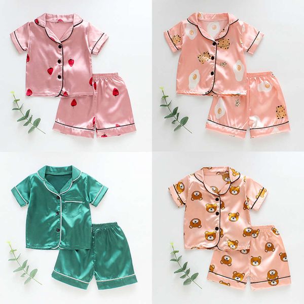 2020 new cartoon high silky children's pajamas short sve summer home cloth air conditioning shorts suit, Blue;red
2020 new cartoon high silky children's pajamas short sve summer home cloth air conditioning shorts suit, Blue;red