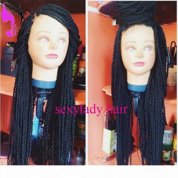 180density synthetic senegalese 2x twist wig black brown burgundy ombre color braided lace front wig for black women with baby hair
180density synthetic senegalese 2x twist wig black brown burgundy ombre color braided lace front wig for black women with baby hair
