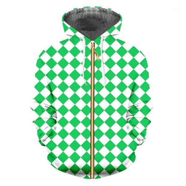 ifpd eu/us size zipper hoodies mens cool print white green grid 3d sweatshirts couple hooded man plus size long sleeve pullover1, Black 
ifpd eu/us size zipper hoodies mens cool print white green grid 3d sweatshirts couple hooded man plus size long sleeve pullover1, Black