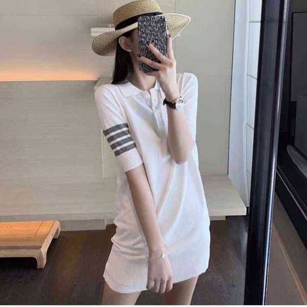 french net red sports casual skirt women's summer fashion slim four bar ice silk short sleeved dress, Black;gray
french net red sports casual skirt women's summer fashion slim four bar ice silk short sleeved dress, Black;gray