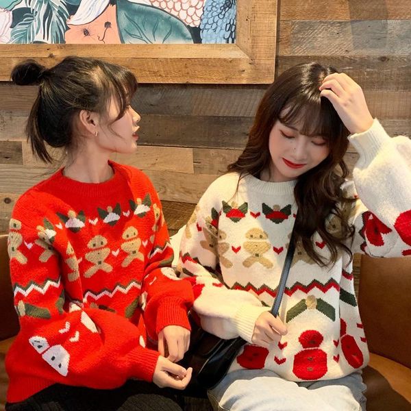 2 colors 2020 korean preppy style friends christimas sweaters knitted warm sweaters womens and pullovers (c8523)1, White;black
2 colors 2020 korean preppy style friends christimas sweaters knitted warm sweaters womens and pullovers (c8523)1, White;black