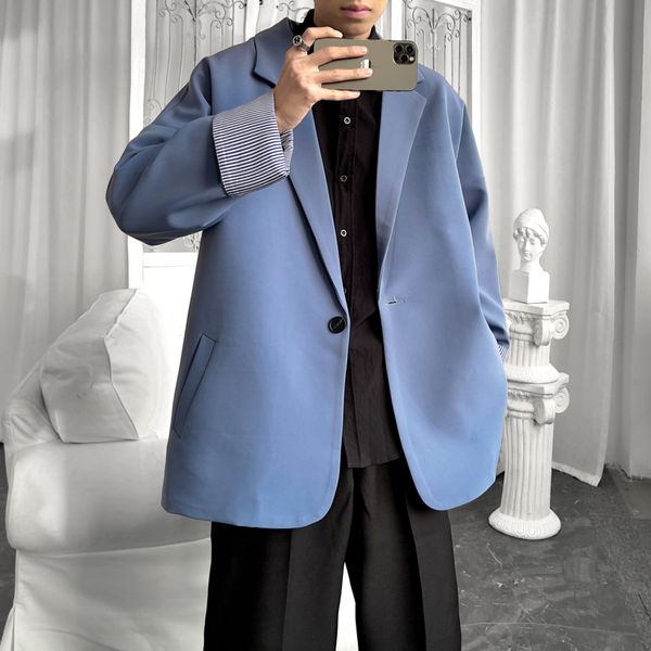 2021 new luxury classic korea style men's blue casual blazers autumn spring fashion brand long suit rw2p, Black;brown
2021 new luxury classic korea style men's blue casual blazers autumn spring fashion brand long suit rw2p, Black;brown