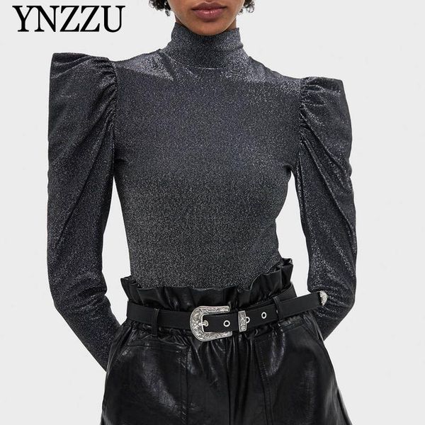 sliver women puff sleeve bodysuit chic 2021 autumn high collar female bodycon jumpsuit long sleeve bodysuits vintage ynzzu yj061, Black;white
sliver women puff sleeve bodysuit chic 2021 autumn high collar female bodycon jumpsuit long sleeve bodysuits vintage ynzzu yj061, Black;white