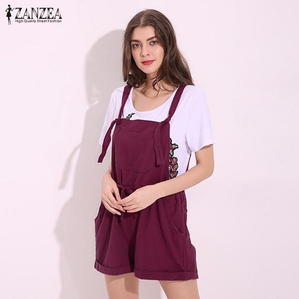 zanzea 2019 new summer rompers womens jumpsuits casual pockets loose short playsuits solid strap overalls plus size s-5xl1, Black;white
zanzea 2019 new summer rompers womens jumpsuits casual pockets loose short playsuits solid strap overalls plus size s-5xl1, Black;white