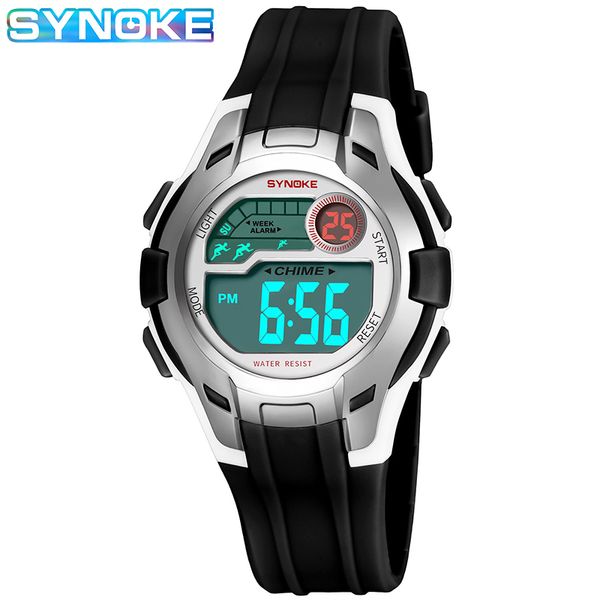 synoke outdoor children's sports watch pu strap shock resistant waterproof digital wristwatch electronic watches for kids xfcs, Slivery;brown
synoke outdoor children's sports watch pu strap shock resistant waterproof digital wristwatch electronic watches for kids xfcs, Slivery;brown