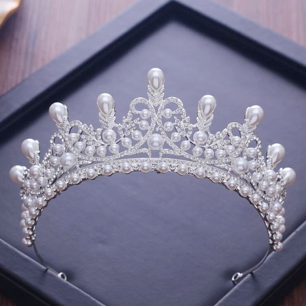 kmvexo gorgeous wedding tiara simulated pearls jewelry diadem shiny bridal crown queen tiaras rhinestones crystal hair jewelry y200409, Slivery;golden
kmvexo gorgeous wedding tiara simulated pearls jewelry diadem shiny bridal crown queen tiaras rhinestones crystal hair jewelry y200409, Slivery;golden