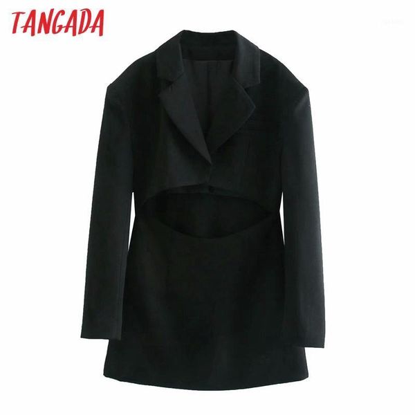 tangada fashion women black blazer dress hollow out long sleeve ladies tunic mini dress vestidos 6p311, White;black
tangada fashion women black blazer dress hollow out long sleeve ladies tunic mini dress vestidos 6p311, White;black
