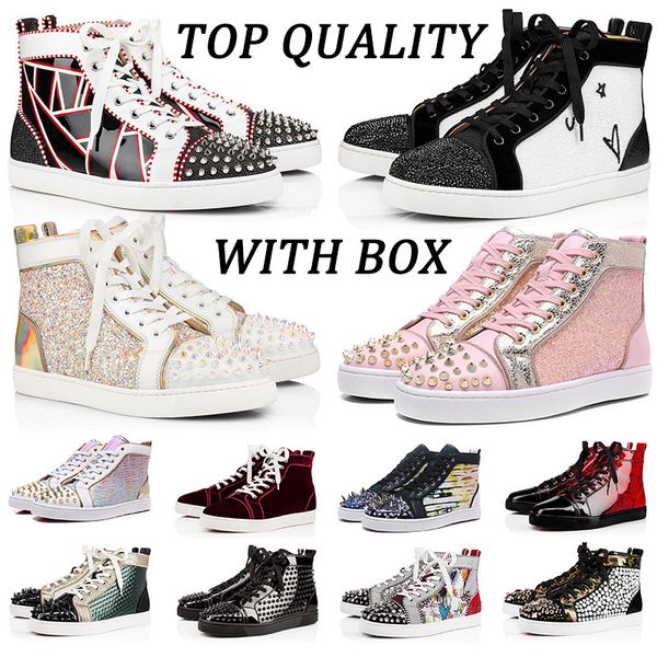 with box red bottoms men designers shoes big size us 13 loafers platform sneakers all black spikes womens casual shoes flats trainers 
with box red bottoms men designers shoes big size us 13 loafers platform sneakers all black spikes womens casual shoes flats trainers