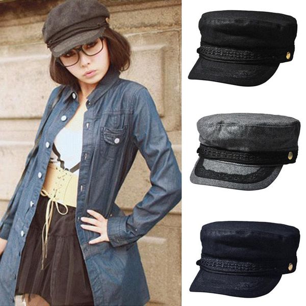 women classic cotton combat army button cotton caps hats hatbd0076, Blue;gray
women classic cotton combat army button cotton caps hats hatbd0076, Blue;gray