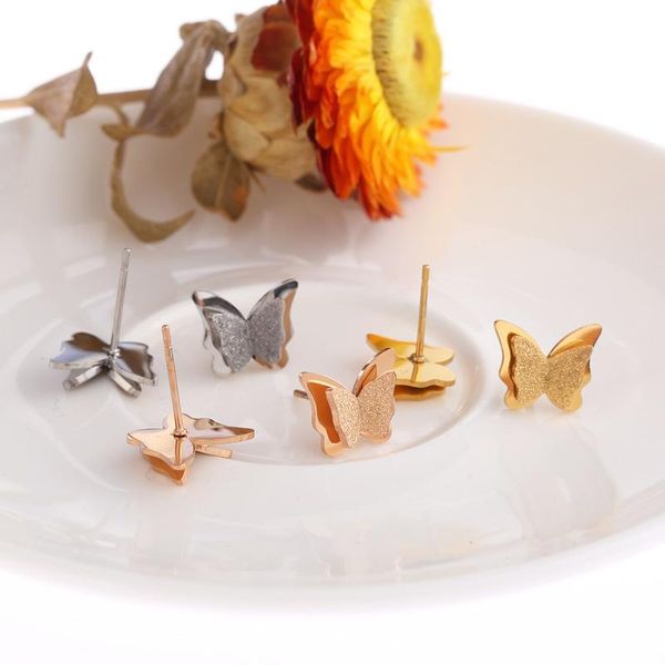 stud 2021 titanium stainless steel rose joyeria acero inoxidable mujer bisuteria butterfly earrings for women statement pircing, Golden;silver
stud 2021 titanium stainless steel rose joyeria acero inoxidable mujer bisuteria butterfly earrings for women statement pircing, Golden;silver
