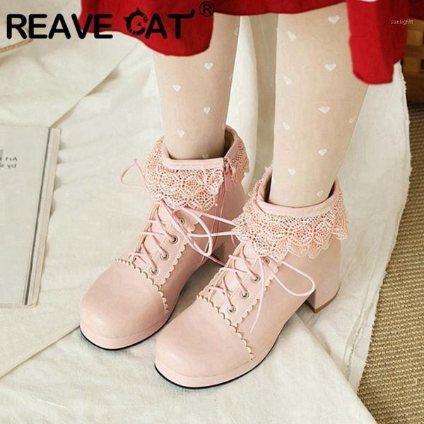 boots reave cat ladies ankle 2021 round toe 5cm square heels sweet cute lace lolita warm big size 30-43 winter a33231, Black
boots reave cat ladies ankle 2021 round toe 5cm square heels sweet cute lace lolita warm big size 30-43 winter a33231, Black