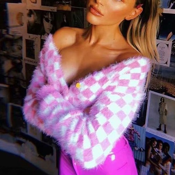 women casual plaid cardigan women crop sweater crop long sleeve womens clothing pink knitted sweater1, White
women casual plaid cardigan women crop sweater crop long sleeve womens clothing pink knitted sweater1, White