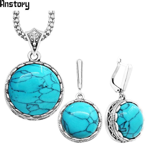 round stone jewelry sets for women flower pendant necklace earrings set vintage look antique silver plated party git jewelry set
round stone jewelry sets for women flower pendant necklace earrings set vintage look antique silver plated party git jewelry set