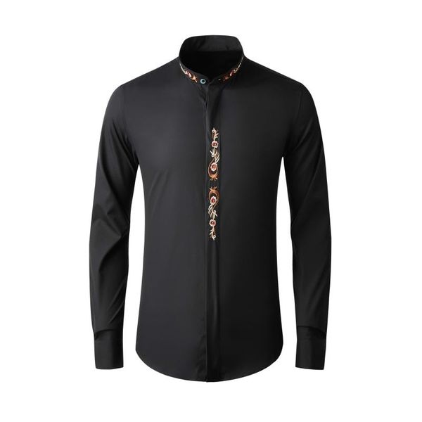 men's casual shirts fashion phoenix tail embroidery long sleeve men standing collar hand-painted plus size -3xl 4xl, White;black
men's casual shirts fashion phoenix tail embroidery long sleeve men standing collar hand-painted plus size -3xl 4xl, White;black