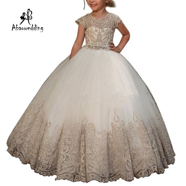 new arrival girls beading sash ball gowns lace appliques floor length flower girls princess elegant wedding pageant dresses, Red;yellow
new arrival girls beading sash ball gowns lace appliques floor length flower girls princess elegant wedding pageant dresses, Red;yellow