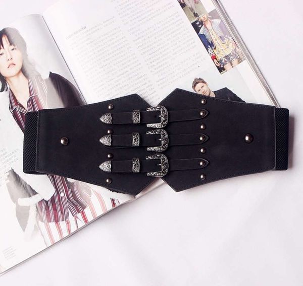 new fashion elastic cover with wide and shirt rivet waist belt, Black;brown
new fashion elastic cover with wide and shirt rivet waist belt, Black;brown