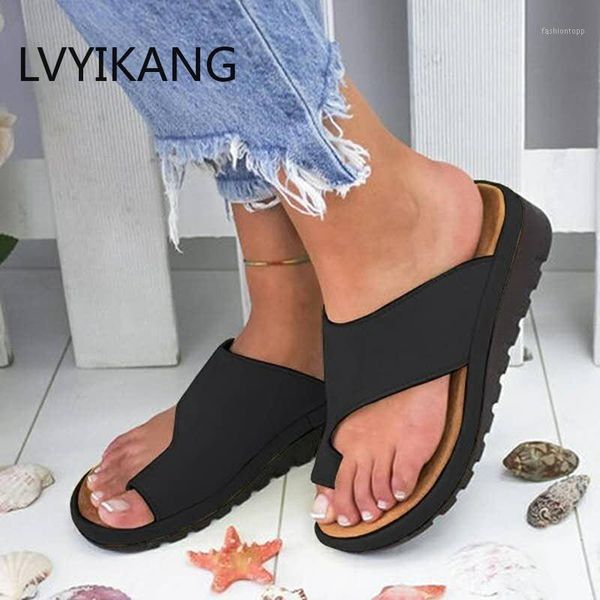 slippers women pu leather shoes flat sole ladies casual soft big toe foot correction sandal orthopedic bunion corrector drop1, Black
slippers women pu leather shoes flat sole ladies casual soft big toe foot correction sandal orthopedic bunion corrector drop1, Black