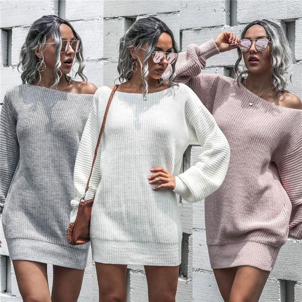 fashion women dress solid color off shoulder pencil dress long lantern sleeve irregular collar autumn simple casual mini1, Black;gray
fashion women dress solid color off shoulder pencil dress long lantern sleeve irregular collar autumn simple casual mini1, Black;gray