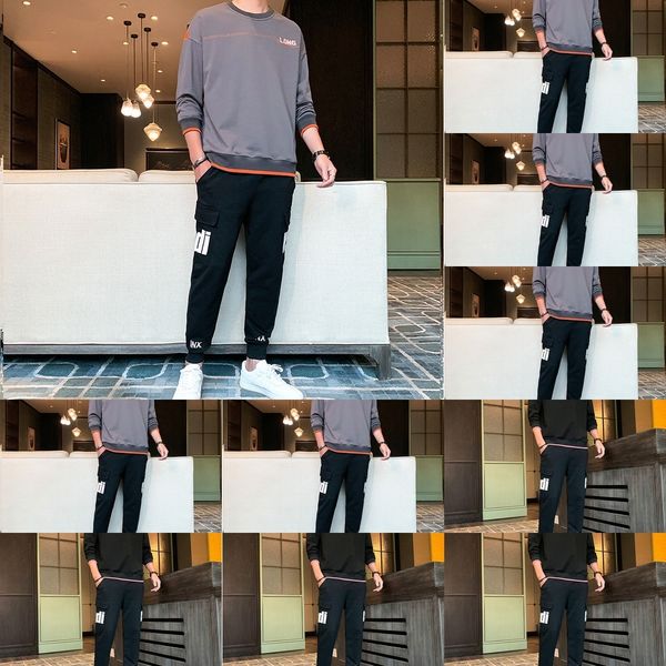 q4imy весна и свитер sweaterautumn молодежи круглый спортивный свитер случайных сыпучих воротник костюм мужской корейской версии двух частей, Black
q4imy весна и свитер sweaterautumn молодежи круглый спортивный свитер случайных сыпучих воротник костюм мужской корейской версии двух частей, Black