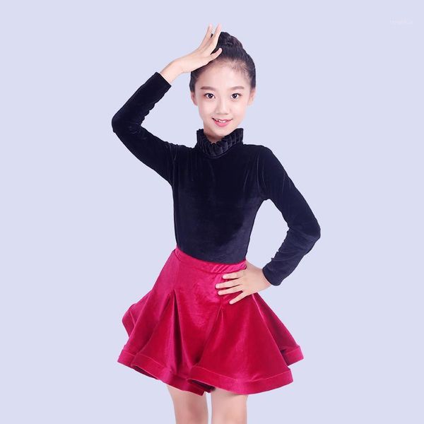 new latin dance costume girls latin long sleeve practice clothes children rumba/tango/samba/salsa performance costume dql13221, Black;red
new latin dance costume girls latin long sleeve practice clothes children rumba/tango/samba/salsa performance costume dql13221, Black;red