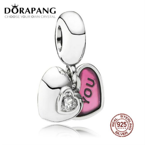 2021 new 100% 925 sterling silver you & me two-part dangle charm clear cz & fuchsia enamel pendant bead bracelet diy bangle, Black
2021 new 100% 925 sterling silver you & me two-part dangle charm clear cz & fuchsia enamel pendant bead bracelet diy bangle, Black