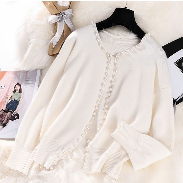 soft knitted women's sweater cardigan beaded long sleeve jumper women jacket coat fall winter women clothes korean 201202, White;black
soft knitted women's sweater cardigan beaded long sleeve jumper women jacket coat fall winter women clothes korean 201202, White;black