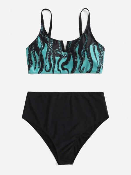 plus ocs print v wired bikini swimsuit e5dk#, Black
plus ocs print v wired bikini swimsuit e5dk#, Black