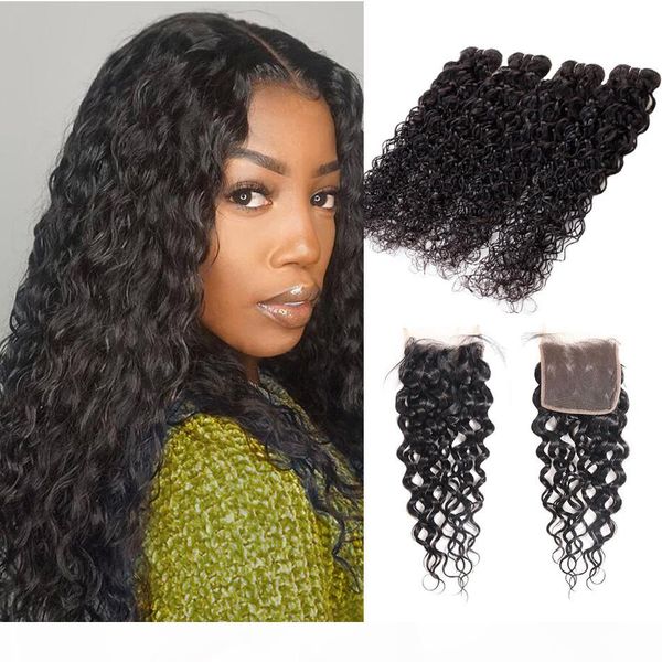 brazilian virgin hair 3 bundles with closures part weater wave wat and wavy peruvian human hair bundles with 4x4 lace closure, Black;brown
brazilian virgin hair 3 bundles with closures part weater wave wat and wavy peruvian human hair bundles with 4x4 lace closure, Black;brown