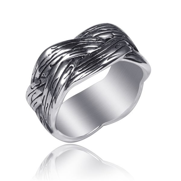 fashion unique retro jewelry stainless steel weave knitting ring simple antique men's rings snake shaped surrounded rock jewel, Golden;silver
fashion unique retro jewelry stainless steel weave knitting ring simple antique men's rings snake shaped surrounded rock jewel, Golden;silver