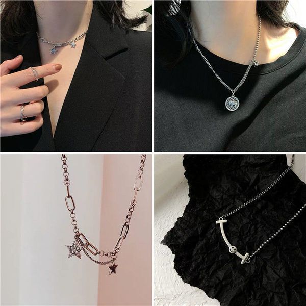 sterling thai silver smiling face star necklace ins hip hop elephant clavicle simple sweater chain short women
sterling thai silver smiling face star necklace ins hip hop elephant clavicle simple sweater chain short women