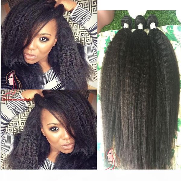 brazilian virgin hair human hair kinky straight yaki natural color 3bundles 3pcs lot hair double wefts, Black
brazilian virgin hair human hair kinky straight yaki natural color 3bundles 3pcs lot hair double wefts, Black