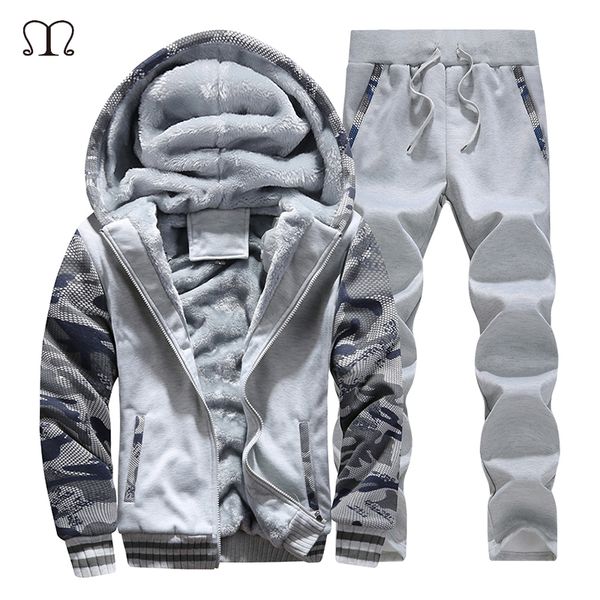 2020 men sportswear hoodies set new winter thick fleece suit clothes tracksuits male zipper sweatshirts & sweatpants track suits, Gray
2020 men sportswear hoodies set new winter thick fleece suit clothes tracksuits male zipper sweatshirts & sweatpants track suits, Gray