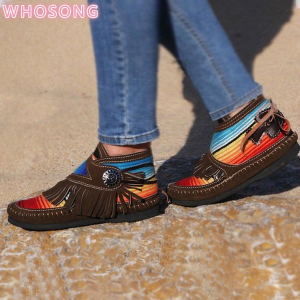 women tassel stripe ankle boots 2020 women's sewing warm woman flats female shoe ladies casual hook loops footwear plus size 43, Black
women tassel stripe ankle boots 2020 women's sewing warm woman flats female shoe ladies casual hook loops footwear plus size 43, Black